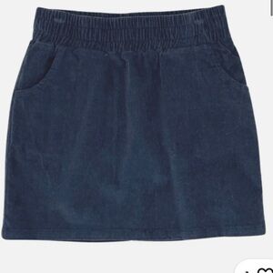 Feather 4 Arrow Willow Skirt. Girls Size 14. Blue Corduroy Pull On Elastic Waist